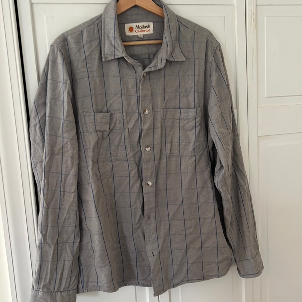 Mollusk LS button up, L
